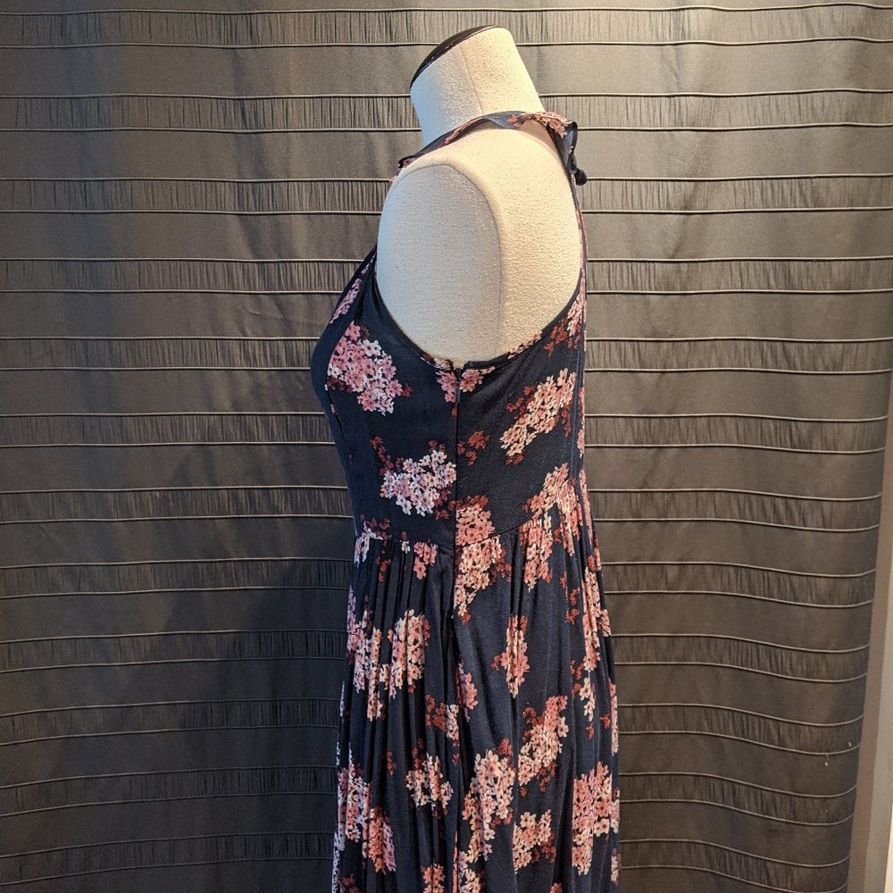 Twik Simons Lilac Print Midi/Maxi Ruffle Dress S/M - Picture 3 of 7